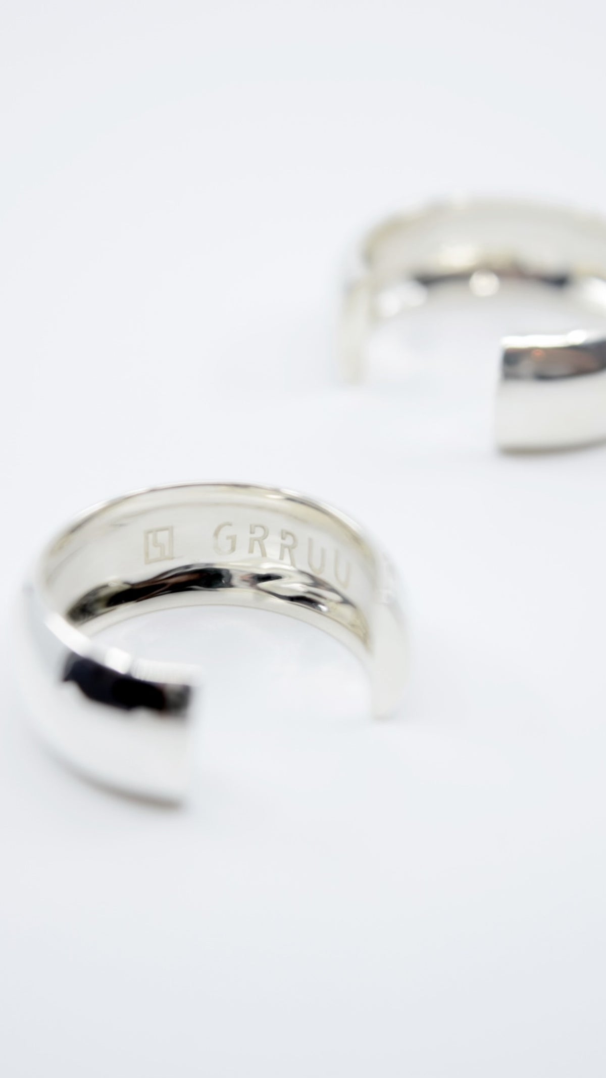 SILVER Intent Loss Dome Wide Ring - JP Size #9-15