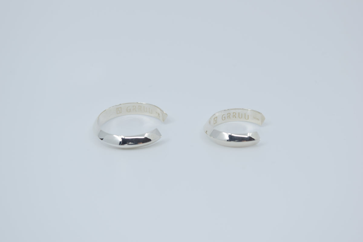 SILVER Intent Loss Edge Ring - JP Size #21-25