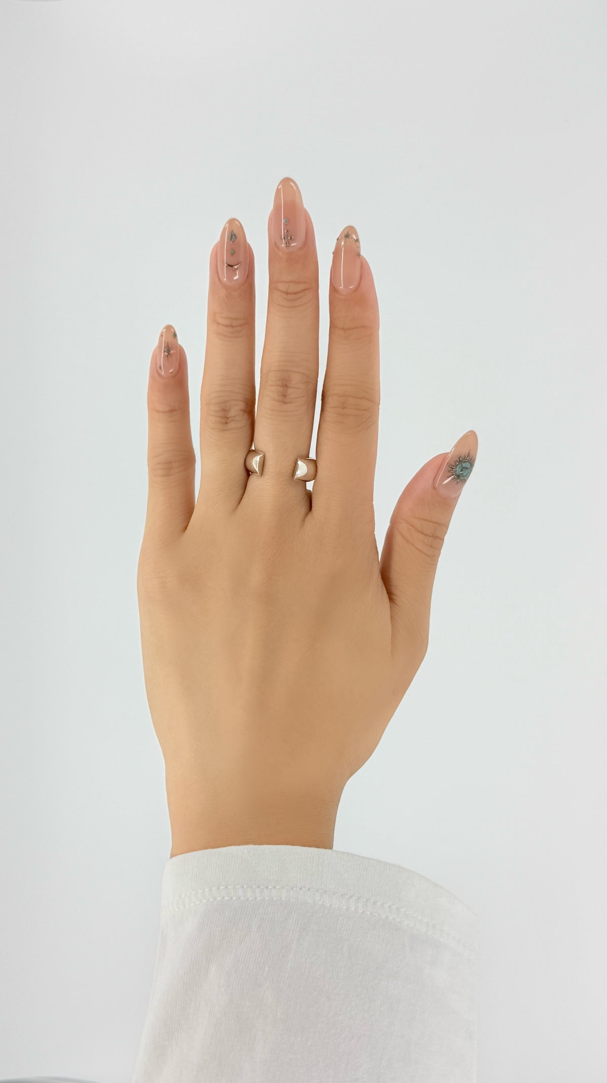 SILVER Intent Loss Dome Narrow Ring - JP Size #9-15