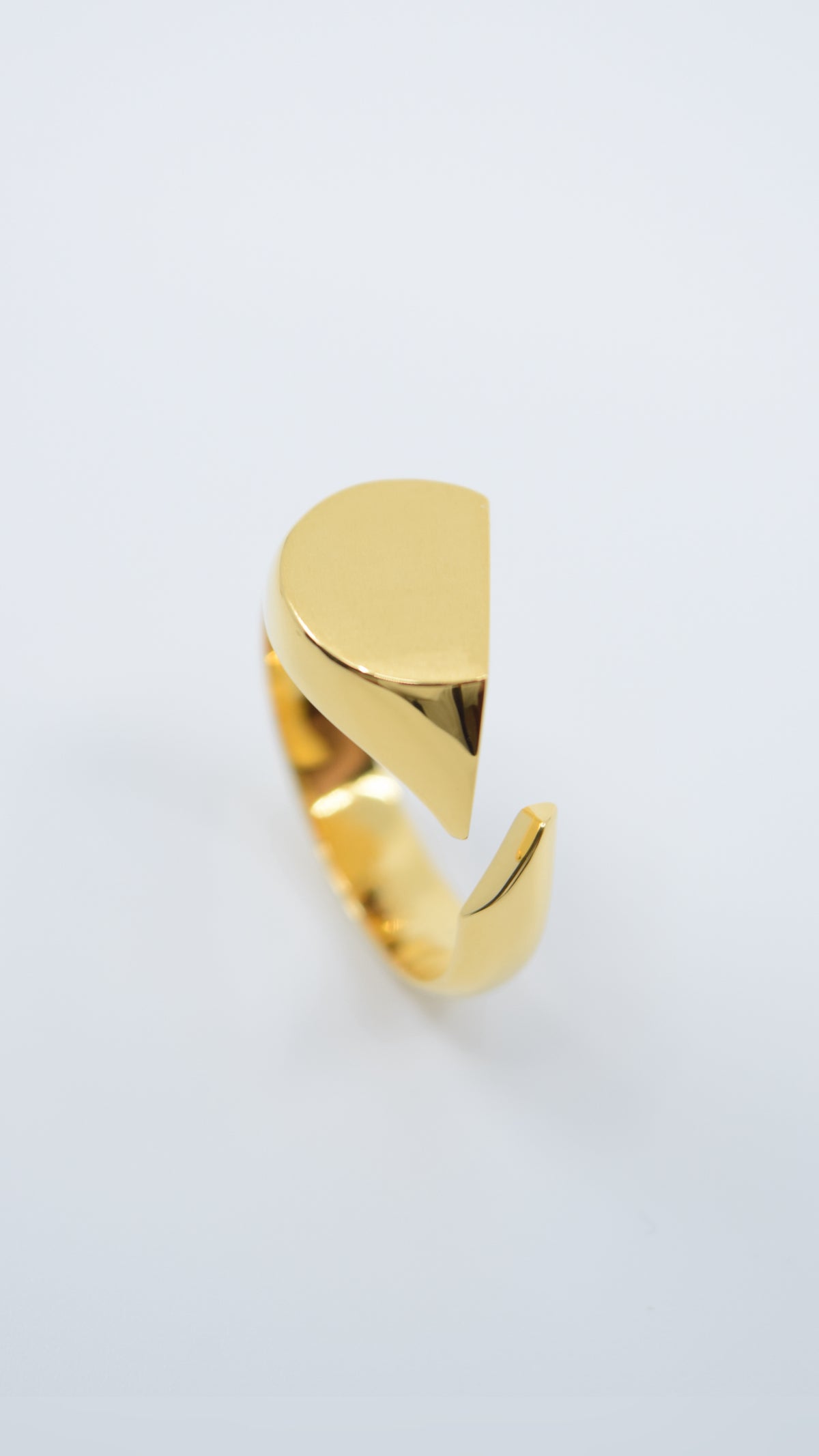 Intent Loss Circle Signet Ring (K18）#21～#25（JP）