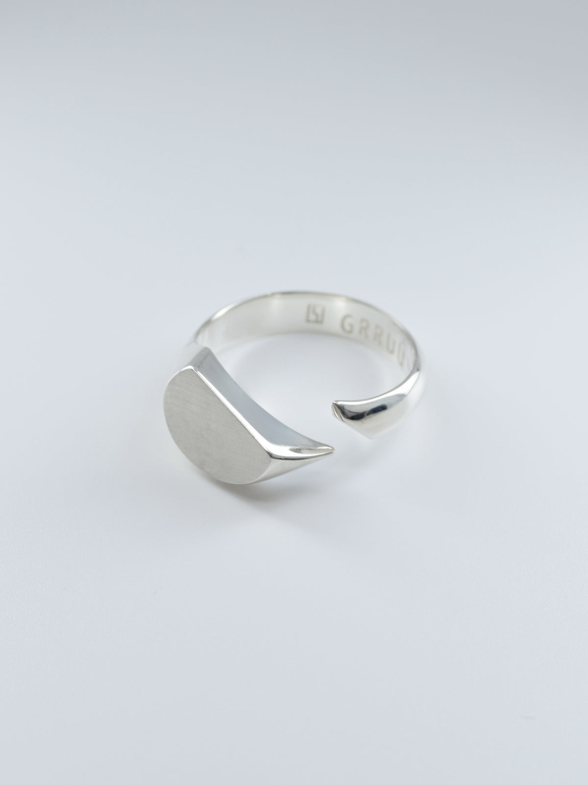 Intent Loss Circle Signet Ring (SILVER）#21～#25（JP）